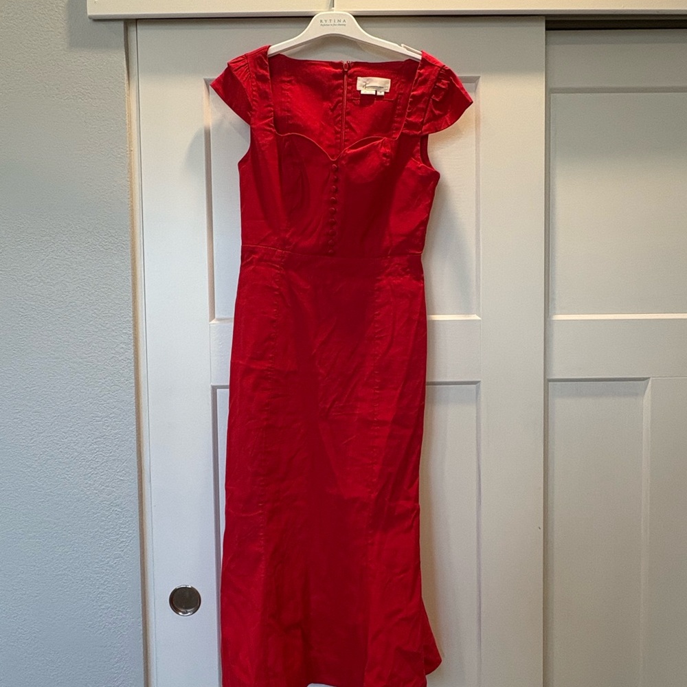 Anthropologie Maeve Cecily Fit & Flare Sweetheart Dress - Picture 2 of 5